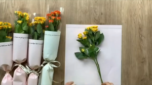 Single Transparent Flower Bouquet Valentine Gift Surprise Event Anniversary Birthday Wrappers Wrapping Paper