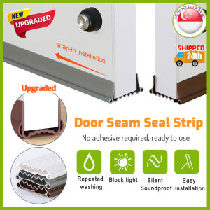 🇸🇬【SG stock】[Lowest Price] Door Seal Strip PVC Doorstopper Soundproof Strip Door Bottom Gap Blocker Door Gap seal Strip Door gap blocker New Wave Design New Door Seal Strip PVC Doorstopper Soundproof Strip Door Bottom Gap Blocker Door Gap Strip New Wave