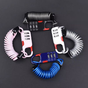 Motorcycle Bicycle Anti Theft Motorcycle Three Digit Password Combination Safety Cable Wire Rope Helmet Lock Bicycle Lock