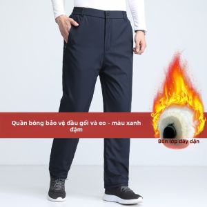 WEISHIJUE | Quần Bông Nam Mùa Đông Có Lót Len Cừu Cho Người Già