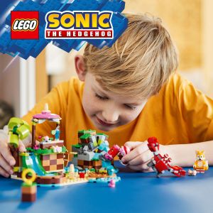 LEGO Sonic the Hedgehog 76992 Amy’s Animal Rescue Island Building Toy Set (388 Pieces) Mainan Balok (7 Tahun+)