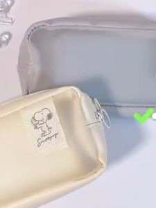 Cute Cartoon Double Layer Pencil Case Large Capacity Translucent Students Stationery Bag