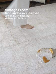 Modern American Cream-style Waterproof Stain-resistant Easy-to-clean Cat-scratch Resistant Carpet
