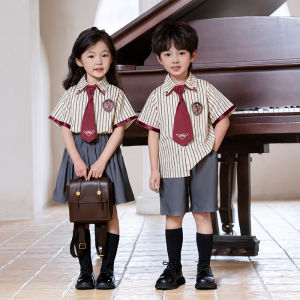School Uniform Set Childrens Day Chorus Performance Graduation Photo Classmates Summer Elementary School Student Outfit British College Set
