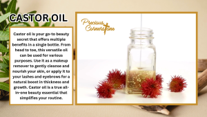 [ Precious Pure Castor Oil ] 100ml SET OF 2 -  100% PURE COLD PRESSED Hexane-Free For Dry Skin Hair Care