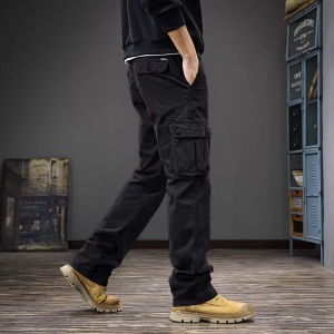 Vintage Casual Straight Trousers Mens Loose Outdoor Pants