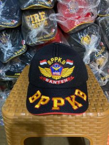 Topi Jala BPPKB Full Bordir - Topi BPPKB Bahan Jaring