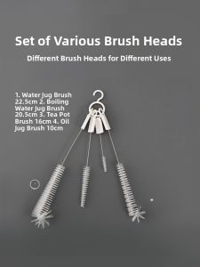 Flexible L-Shaped Cleaning Brush Bottle Brush Universal Bendable Tube Brush Kitchen Use Brush for Milk Bottle And Oil Bottle