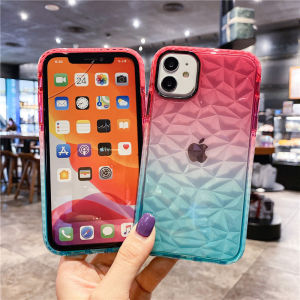 Ốp lưng điện thoại chống sốc dành cho 13/12/11 pro max màu gradient mềm dẻo MinnSTORE