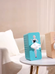 กล่องเก็บกระดาษทิชชู กล่องใส่กระดาษลายกระโปรงสาว ของตกแต่งบ้าน