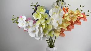 Anggrek/Orcid Latex 3D Premium 9 Kuntum Bunga