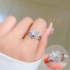 Cincin Wanita Silver Adjustable S29 | Aksesoris Pasangan | Nikah | Lamaran