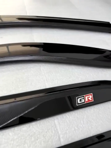 Toyota Hilux Vigo 2008 - 2014 GR SPORT CARBON FIBER BLACK Premium Injection Door Visor WIndow Exterior Accessories