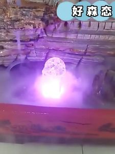 เครื่องทำหมอก เครื่องทำควัน มีไฟ LED 12 ตัว เครื่องทำน้ำพูดเล็ก ปั๊มน้ำพูด เครื่องทำน้ำพูด น้ำพูดโซล่าเซลล์ ปั๊มน้ำพูด พร้อมสร้างควัน