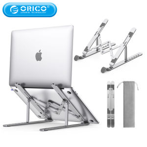 อลูมิเนียม ORICO ปรับขึ้นที่วางแล็ปท็อปโต๊ะโน๊ตบุ๊คพับได้ยืนแบบพกพาที่วางคอมพิวเตอร์7มุมสำหรับแท็บเล็ต MacBook ราคาบนเว็บไซต์ [เมName]