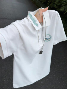 ZHUOCAN | American Embroidered Design T-Shirt Short Sleeves
