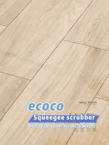 Ecoco Rotatable Squeegee Scrubber Angle Adjustable Floor Mop Window Wiper Shower Scraper Long Handle