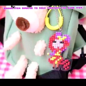 Creative Little girl diamond painting diy keychain gift set 卡通钻石女孩点钻钥匙扣幼儿园DIY贴钻材料包益智手工贴