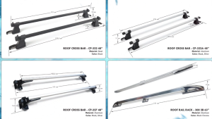 Universal Car Roof Rack Cargo Carrier - Lightweight Aluminum & Durable Steel Crossbar for Road Trips & Luggage