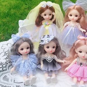 【Empty Love】17cm ตุ๊กตาเจ้าหญิงบาร์บี้ ชุดตุ๊กตาบาร์บี้ ตุ๊กตาบาร์บี้แต่งตัว ชุดตุ๊กตาเจ้าหญิง