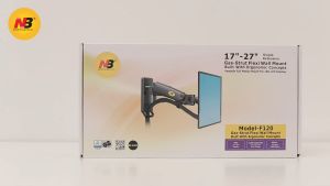 North Bayou NB F120 Monitor Arm wall mount International Vesa Compatible 7kg Max Cable Management Included