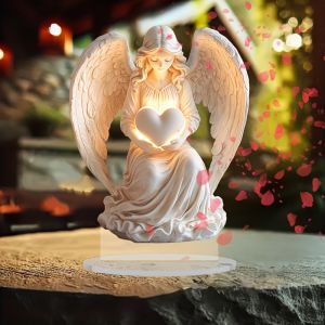 2D Flat Bohemian Angel Small Ornament/acrylic Tabletop Decoration/suitable for Bedroom Living Room Office and Window Display