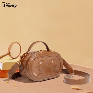 Disney กระเป๋าคนส่งเอกสารแฟชั่นมิกกี้เมาส์อย่างเป็นทางการของดิสนีย์ใช้งานได้หลากหลายเรียบง่ายและน้ำหนักเบากระเป๋าถือแบบหรูหราพกพาได้น้ำหนักเบากระเป๋าสะพายไหล่ความจุมากกระเป๋าสไตล์ฝรั่งเศส
