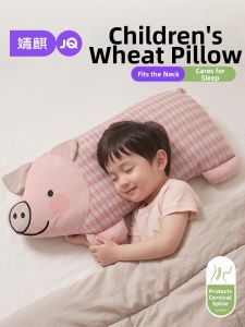 JoynCleon | Cotton and Buckwheat Hull Children Pillow 3-6 Years Removable