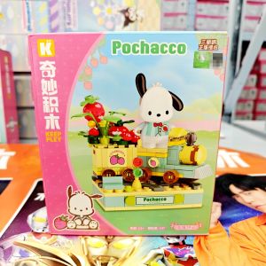 Keeppley Sanrio Building Block Hello kitty My Melody Kuromi Binnamoroll Pompompurin Pochacco Anime Figure Childrens Gift