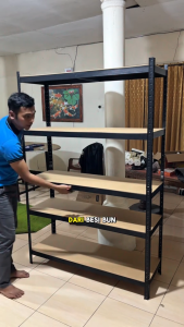 Rak Besi Siku 5 Susun Rak Gudang Rak Dapur Rak Supermarket Rak Besi Serbaguna Rak Aquarium