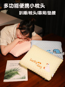 Portable Memory Foam Nap Pillow Ice Silk Material Cute Cartoon Design for Office And Students Childrens Sleeping Cushion