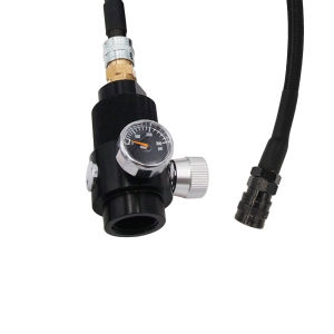 HPA CO2 Regulator 100 ซม.40 นิ้วความดันต่ํา SLP FLEX รีโมททท่อสาย 8.825 "-14NGO ถังควบคุมช่วง 0 ~ 200 PSI