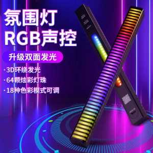 Music Controlled RGB Atmosphere Sound Lamp: A Decorative Item for Esports Room & Car Dashboard