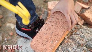 Brand GenGeGo (3 Days Delivery)COD Protective Shoes For Men and Women Breathable Anti-Smashing and Puncture-Proof Safety Shoes Steel Toe Rubber Work Safety for Men and women Black Work Sneakers Indestructible Shoes Bottom Jogging Shoes Casual Sneakers