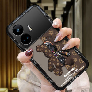 Ultra-Thin Silicone Protective Case for Realme GT Neo5 SE RMX3700 Phone Shell Anti-Fall Soft Cover Glass Design for Men And Women Cartoon Couples