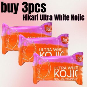 3pcs Hikari Ultra White Kojic Skin Lightening Soap