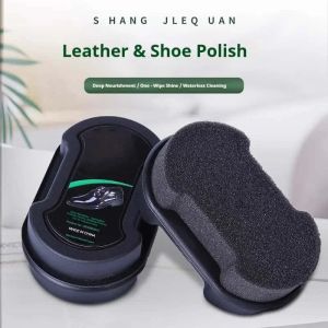 Sponge shoe wax shoe polish brush shoe accessories Leather Care Polish Colorless Cleaning Cream for Shoes & Leather Goods