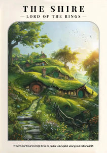 KAYOU | Diamond Art Painting Kit Lord Of The Rings Fantasy Theme Easy DIY For Home Wall Decoration Mosaic Craft Gift Set For Adults