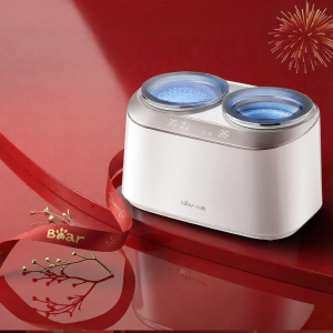[China Plug Without Adapter] Bear | Mini Wash & Dry Integrated Small Dual-Tank Separated High-Temperature Underwear & Socks Washer