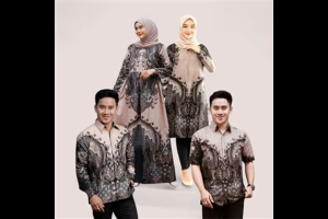 Batik Couple Keluarga Pasangan Ayah Ibu Anak Laki Perempuan Lengan Pendek Panjang Modern Alexander