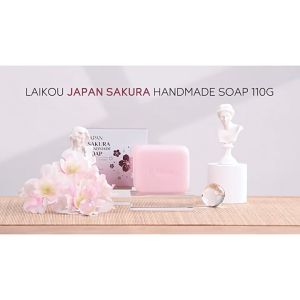LAIKOU Japan Sakura Glowing Face Soap Deep Cleansing Face Wash Brighten Skin Tone 110g