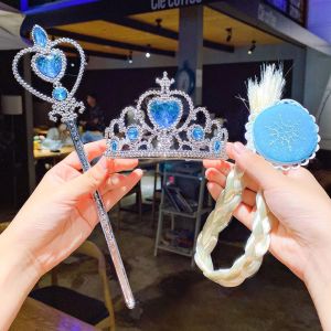 AKSESORIS SET ANAK AKSESORI ELSA FROZEN MAHKOTA TONGKAT RAMBUT SARUNG TANGAN