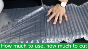 Air Column Bubble Wrap Shipping Packaging Cushion Protection Thick Shockproof Inflatable 50M Lenght