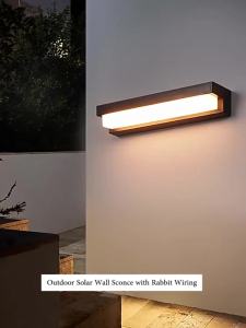 LED Outdoor Solar Wall Lights Waterproof Solar Light Balcony Villa Doorway Courtyard Walled Lighting Fence Decor Solar Lamp