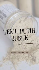 Temu Putih Bubuk - Curcuma zedoaria Powder - High Quality Spices and Herbs Powder by Jamu Gendul 88