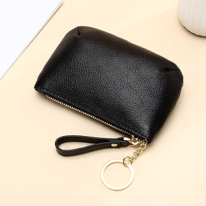 Genuine Leather Wallet Mini Coin Purse New New Arrival Minimalist Fashion Small Clutch Coin Card Holder First Layer Cowhide Purse