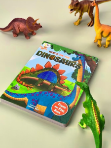 BEAR TALE Touch Book Dinosaur Learning Book Baby Early Education Book 12Pages