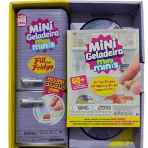 Bandai | New ZURU Mini Brands Refrigerator Ball Surprise Blind Box Super Mini Delicious Food Set Play House Decor for Creative Toys