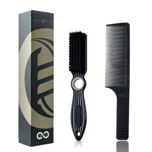 Bộ Lược Cắt Tóc 2 Chiếc 360 °   Lược Cắt Tóc Bằng Nylon Có Thể Xoay Được Dành Cho Nam Giới Dụng Cụ Tạo Kiểu Tóc Tại Nhà Và Salon