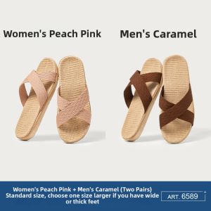 YUANGANG | Antibacterial Sweat Absorption Non-slip Odor Resistant Home Slippers 2 Pair